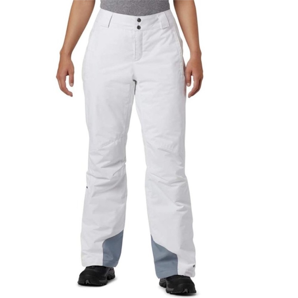 NWT Columbia Womens Bugaboo Oh Insulated Ski Snowboard Pants White Size L